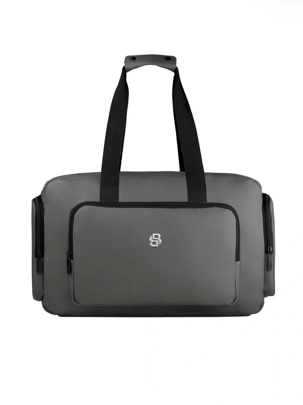 HUGO BOSS Gray Men's Weekend Duffel Bag with Front Pocket